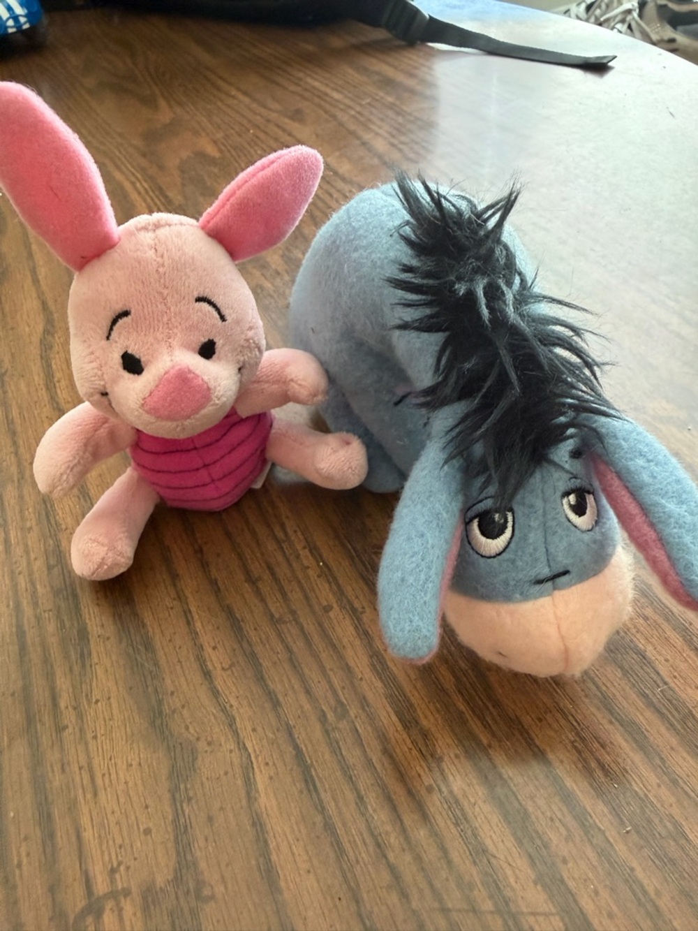 Blue Eeyore & Pink Piglet Plush Toy Duo - Soft Stuffed Animals
